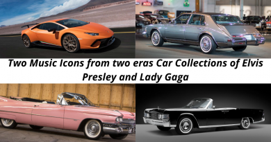 Two Music Icons from two eras Car Collections of Elvis Presley and Lady Gaga